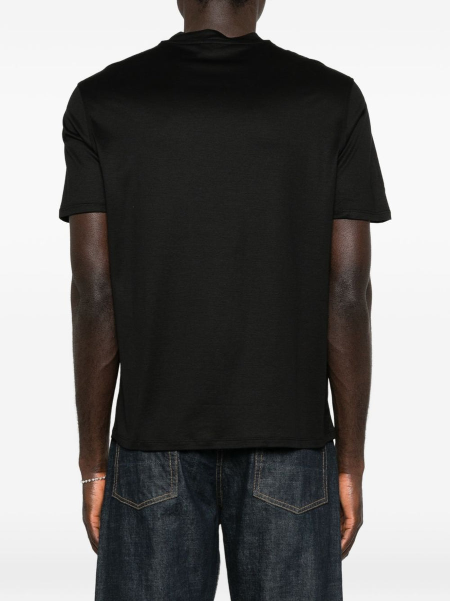 Emporio Armani Logo Cotton T-Shirt Lyocell-Cotton Blend