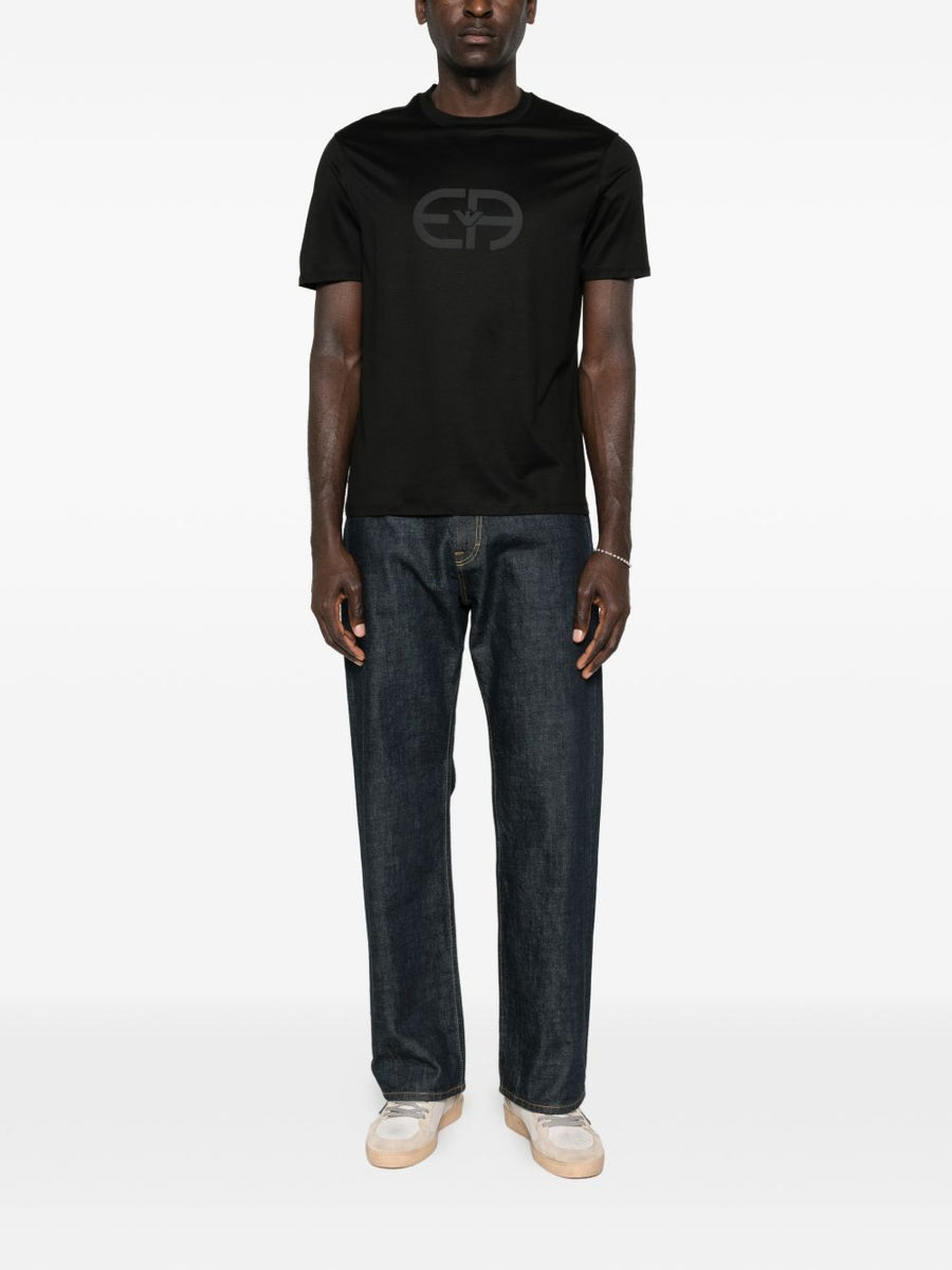 Emporio Armani Logo Cotton T-Shirt Lyocell-Cotton Blend