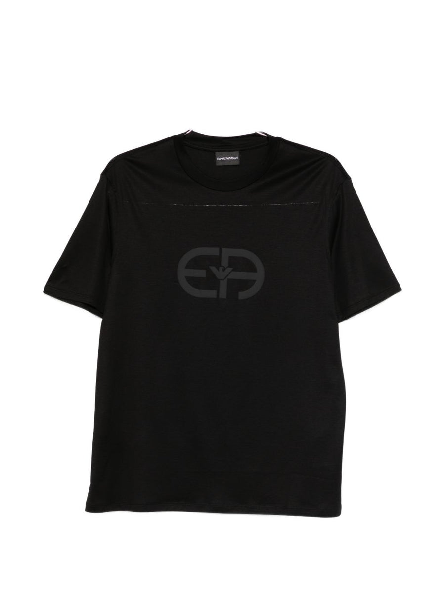 Emporio Armani Logo Cotton T-Shirt Lyocell-Cotton Blend