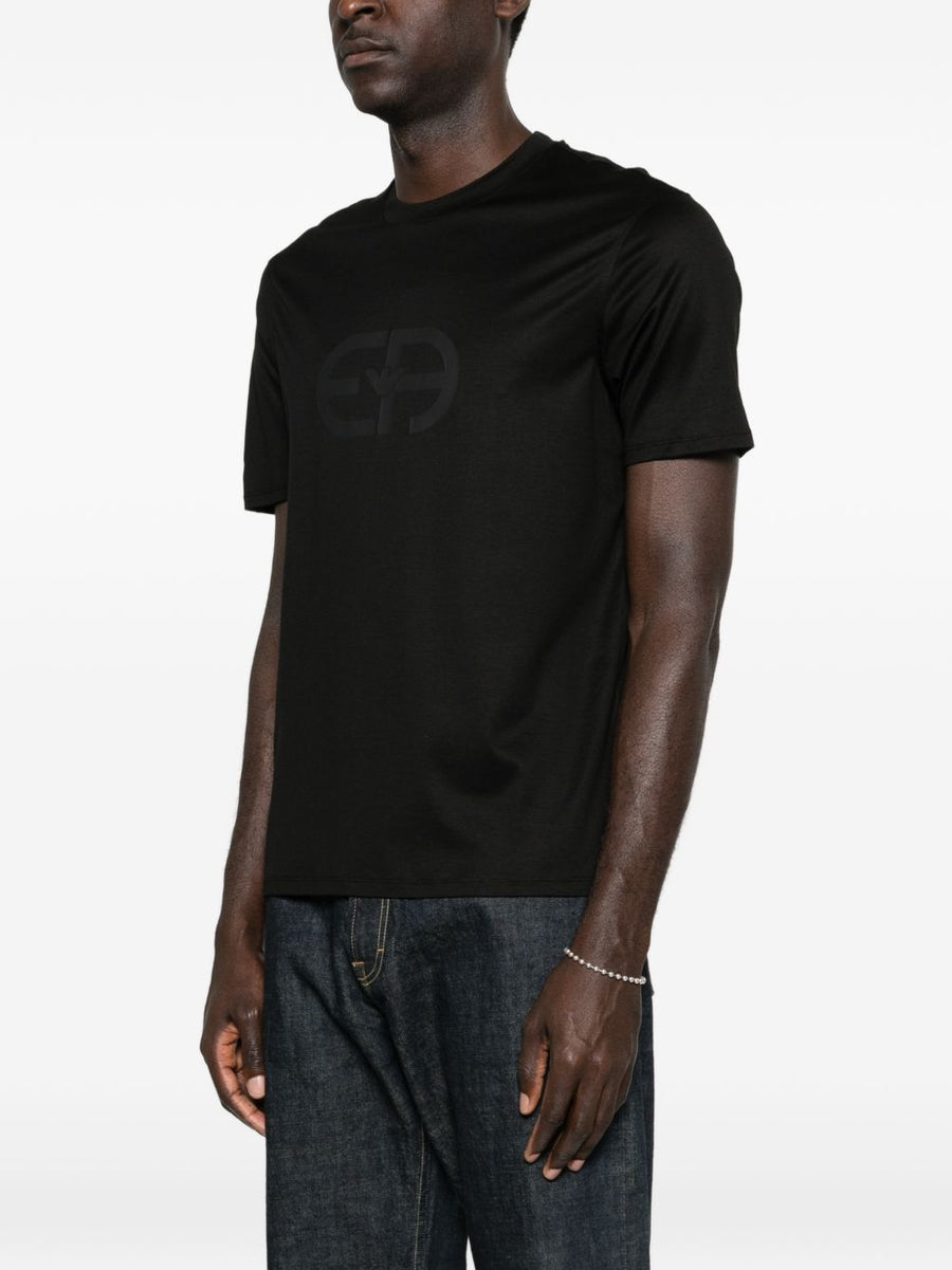 Emporio Armani Logo Cotton T-Shirt Lyocell-Cotton Blend