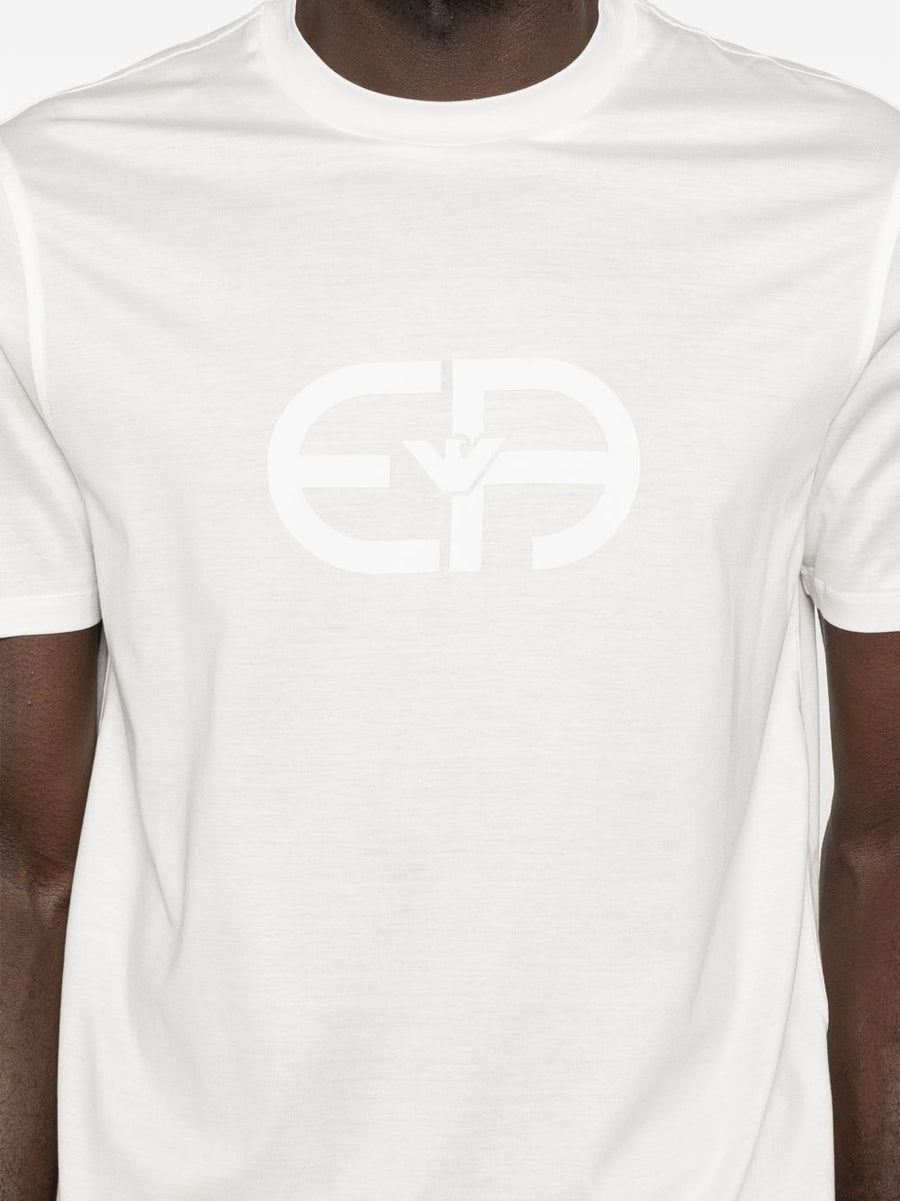 Emporio Armani Logo T Shirt For Men Luxurious Soft Lyocell Cotton Blend Versatile Everyday Wear