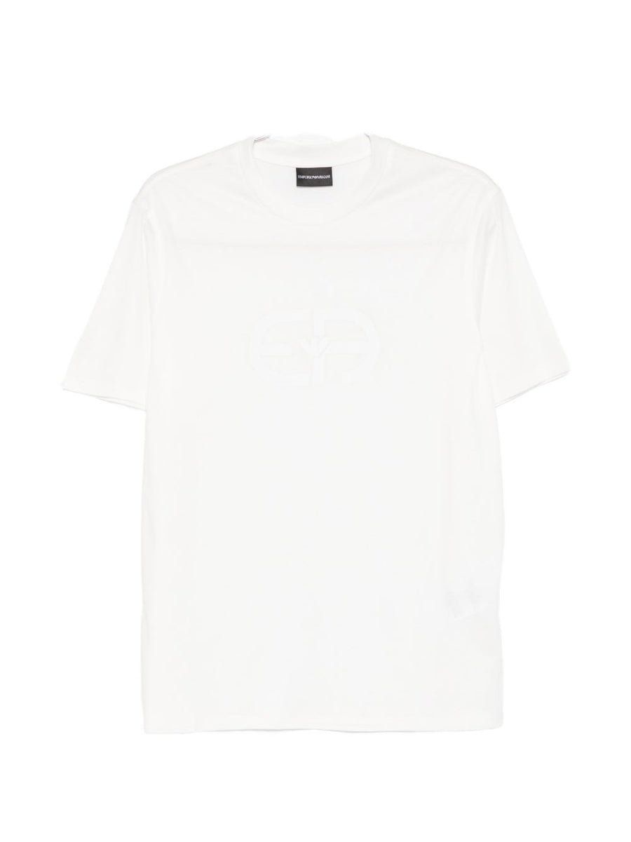 Emporio Armani Logo T Shirt For Men Luxurious Soft Lyocell Cotton Blend Versatile Everyday Wear