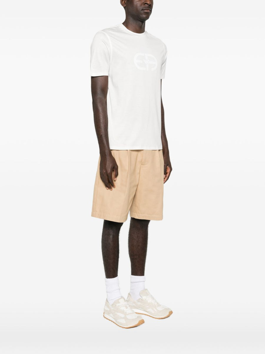 Emporio Armani Logo T Shirt For Men Luxurious Soft Lyocell Cotton Blend Versatile Everyday Wear