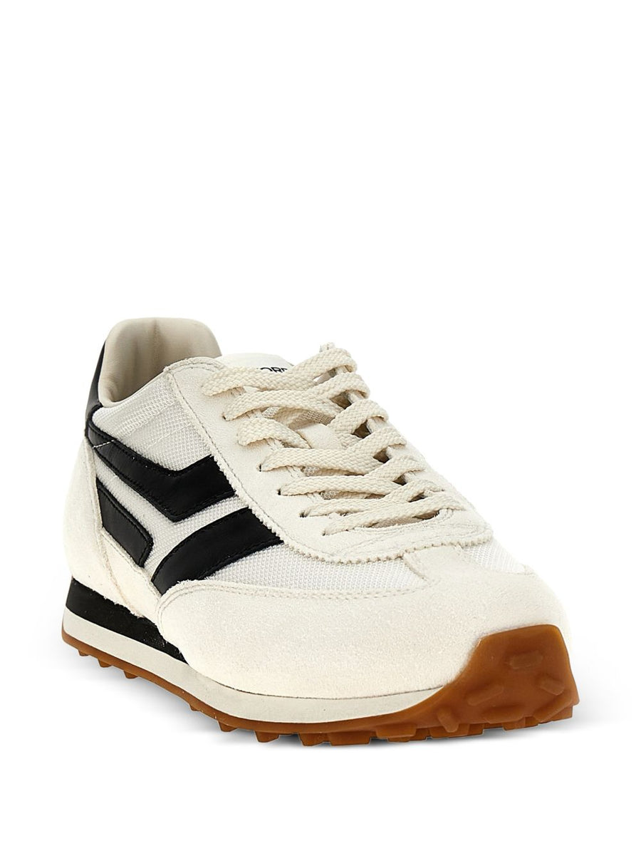 Tom Ford Mick Sneakers Luxury White Calf Leather With Black Suede Detailing For Men