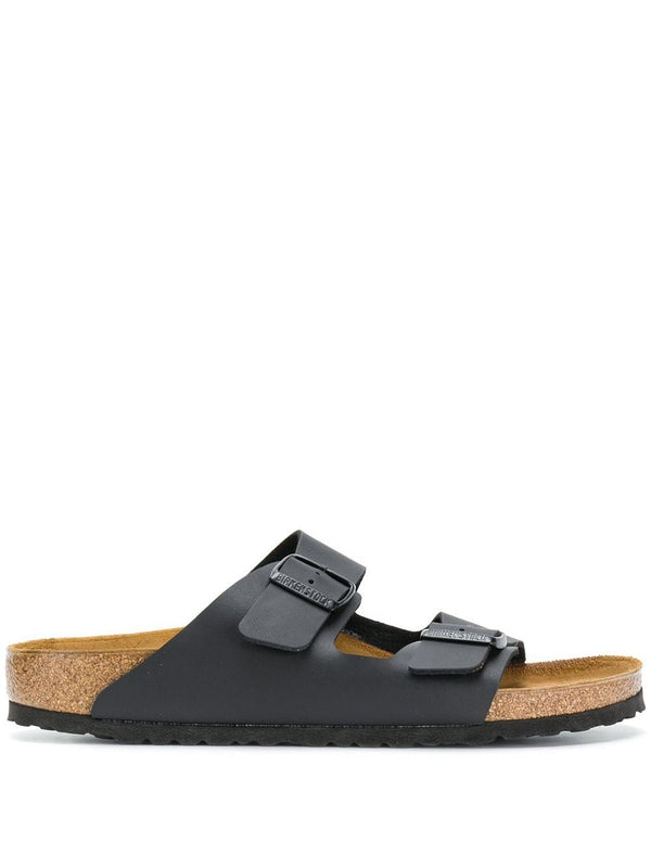 Birkenstock Arizona Leather Sandals Black EU Narrow Fit For Men