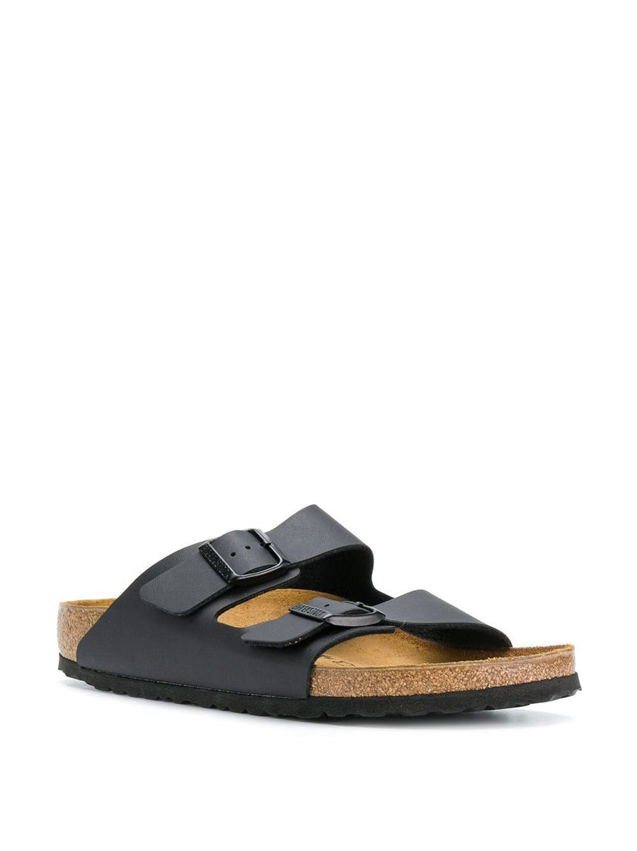 Birkenstock Arizona Leather Sandals Black EU Narrow Fit For Men