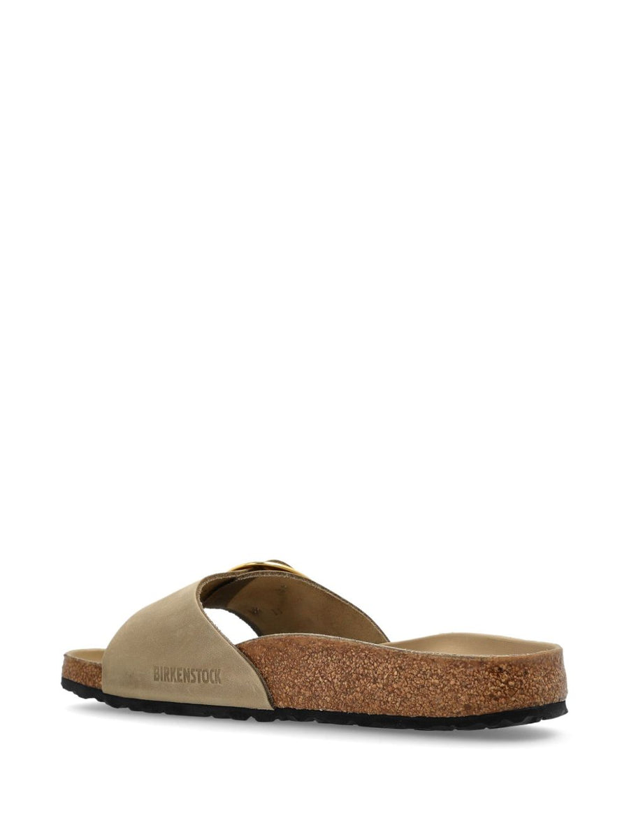 Birkenstock Madrid Big Buckle Sandals Tobacco Brown Leather Narrow Fit