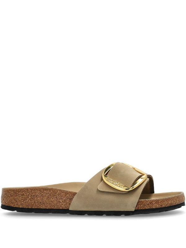 Birkenstock Madrid Big Buckle Sandals Tobacco Brown Leather Narrow Fit