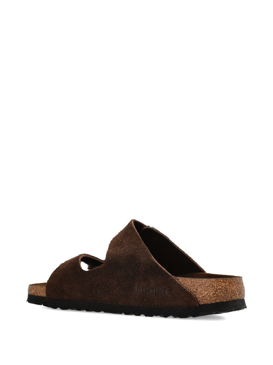 Birkenstock Arizona Narrow Fit Sandals Calf Leather Timeless For Men With Double Straps And Silver Buckle