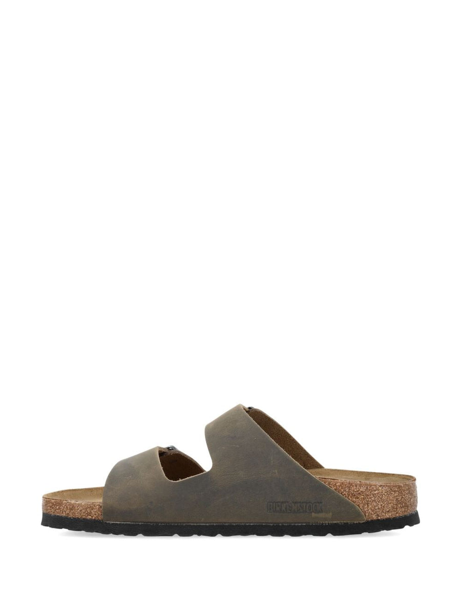Birkenstock Arizona Leather Sandals For Women With Cork Footbed All-Day Comfort And Narrow Fit Adjustable Buckles