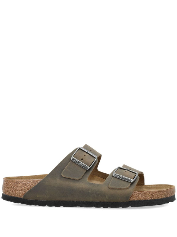 Birkenstock Arizona Leather Sandals For Women With Cork Footbed All-Day Comfort And Narrow Fit Adjustable Buckles