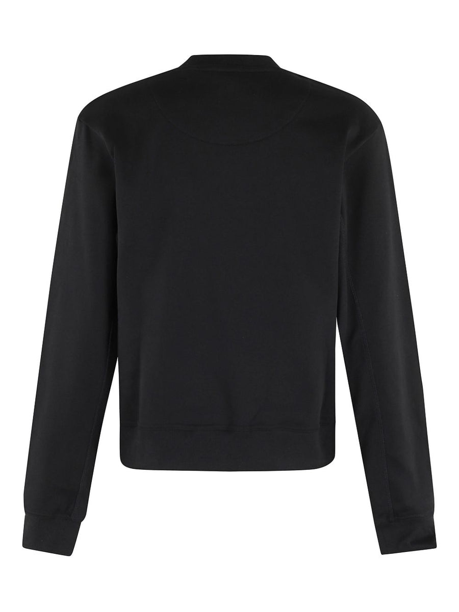 Adidas By Stella McCartney Logo Cotton Sweatshirt Black For Women Topwear