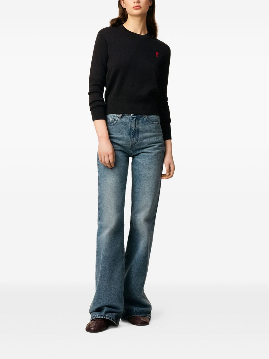 Ami Paris Coeur monogram motif Ami De Coeur wool sweater