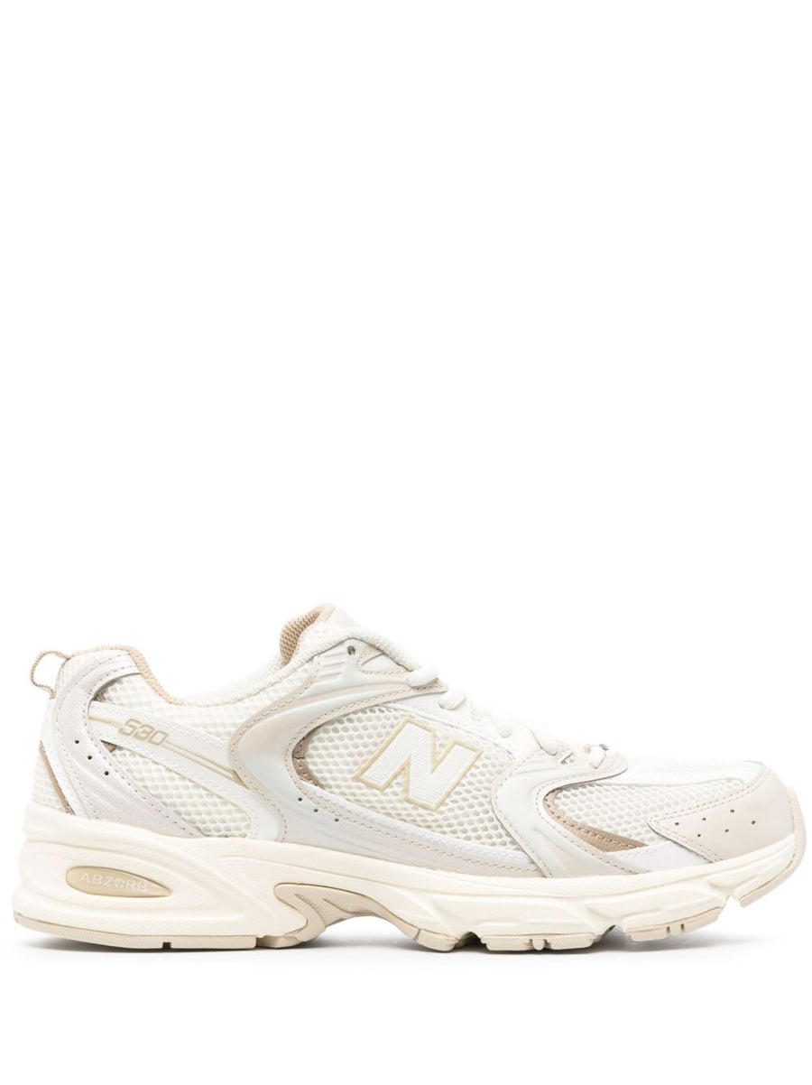 New Balance 530 Sneakers Unisex Cream White Calf Leather Upper Everyday Comfort And Style