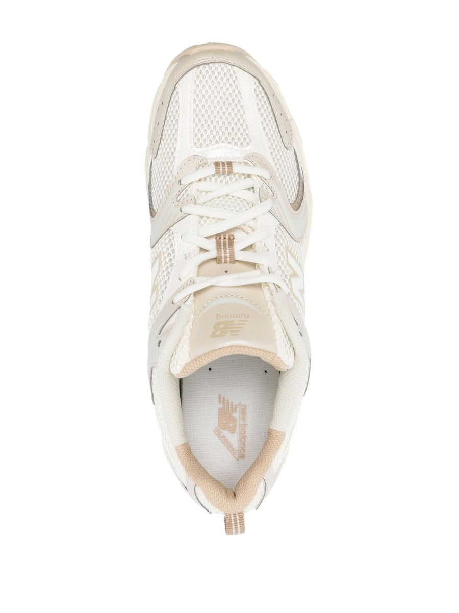 New Balance 530 Sneakers Unisex Cream White Calf Leather Upper Everyday Comfort And Style