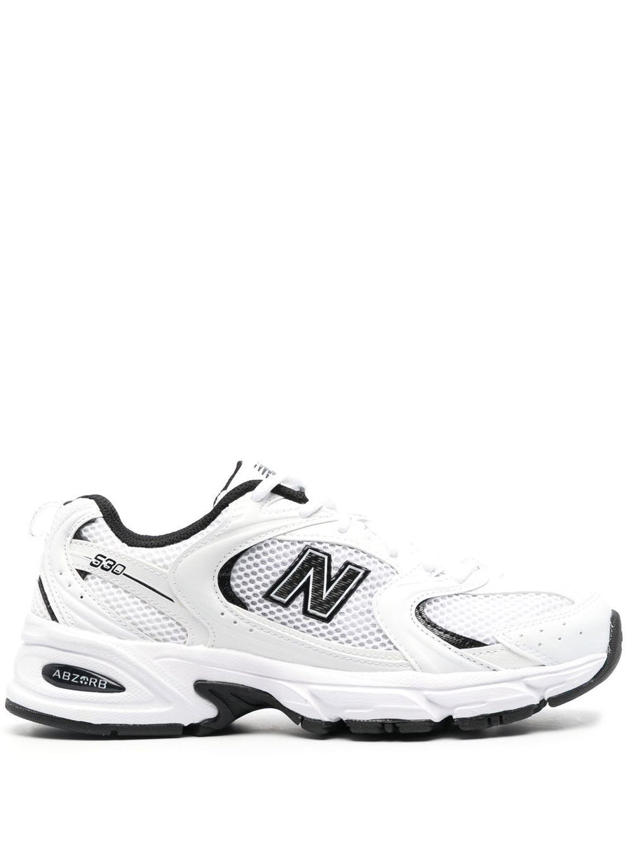 New Balance 530 Sneakers for Men Calf Leather Knit Upper Cloud White Everyday Comfort and Style