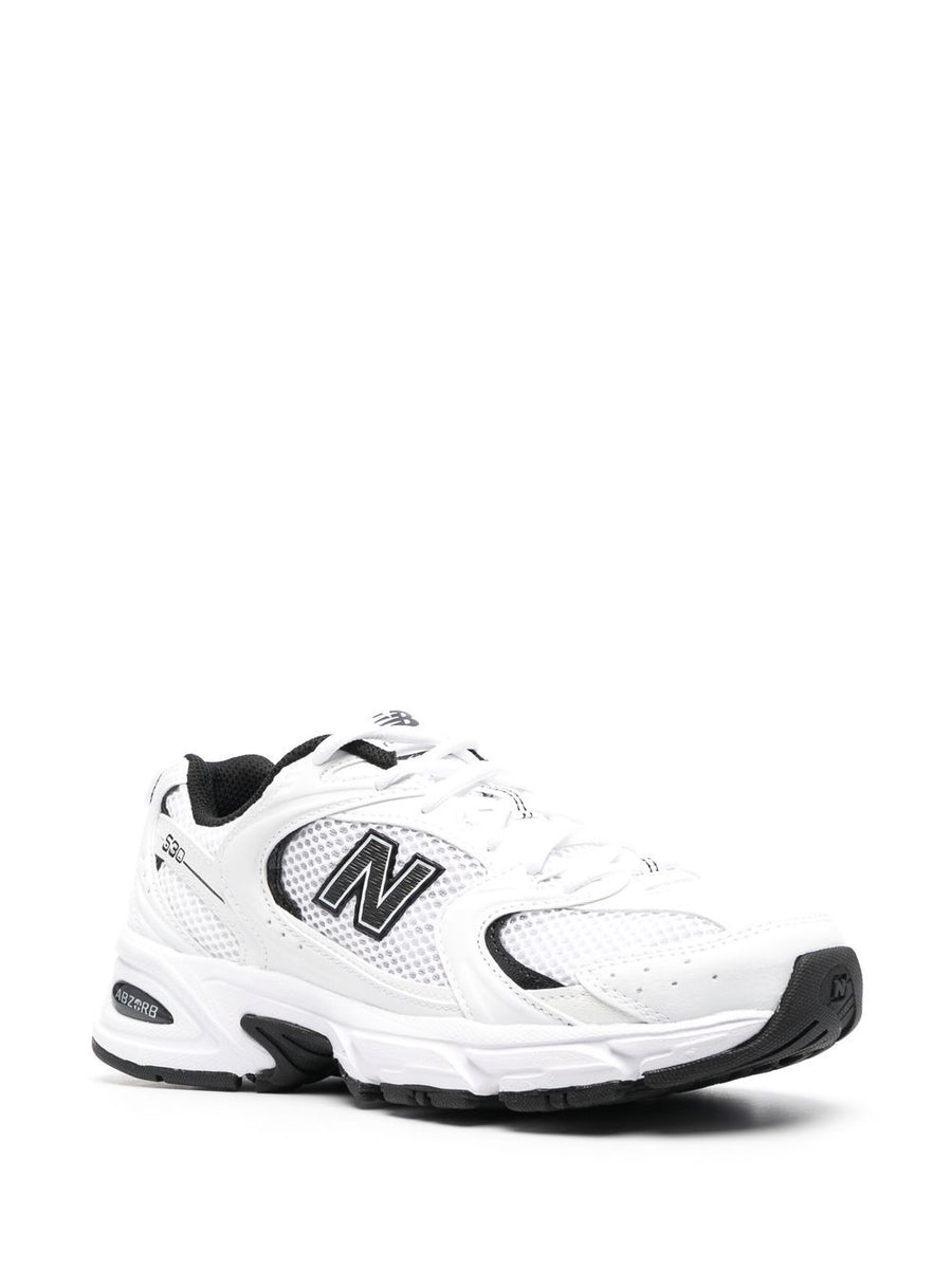 New Balance 530 Sneakers for Men Calf Leather Knit Upper Cloud White Everyday Comfort and Style