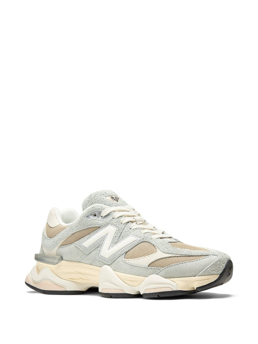 New Balance 9060 Sneaker Unisex All Day Comfort Streetwear Grey Mesh Beige Suede Overlays