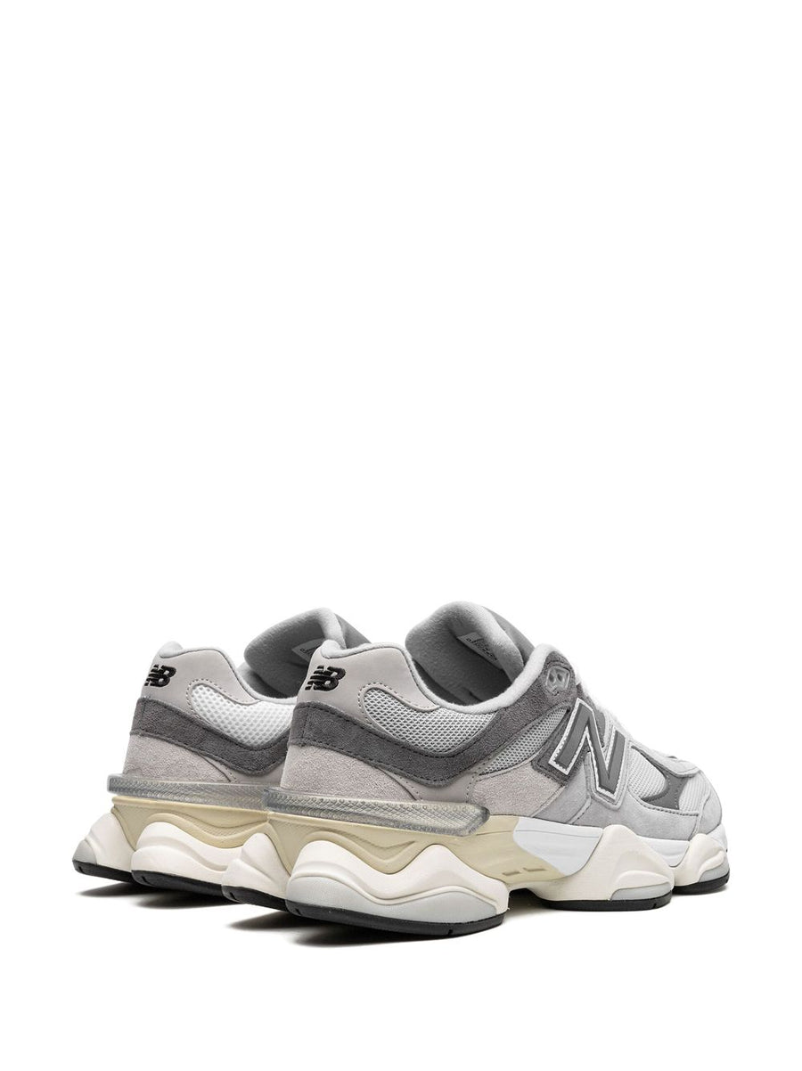 New Balance 9060 Sneakers Unisex Grey Mesh and Pig Leather Upper With ABZORB Cushioning For Street Style