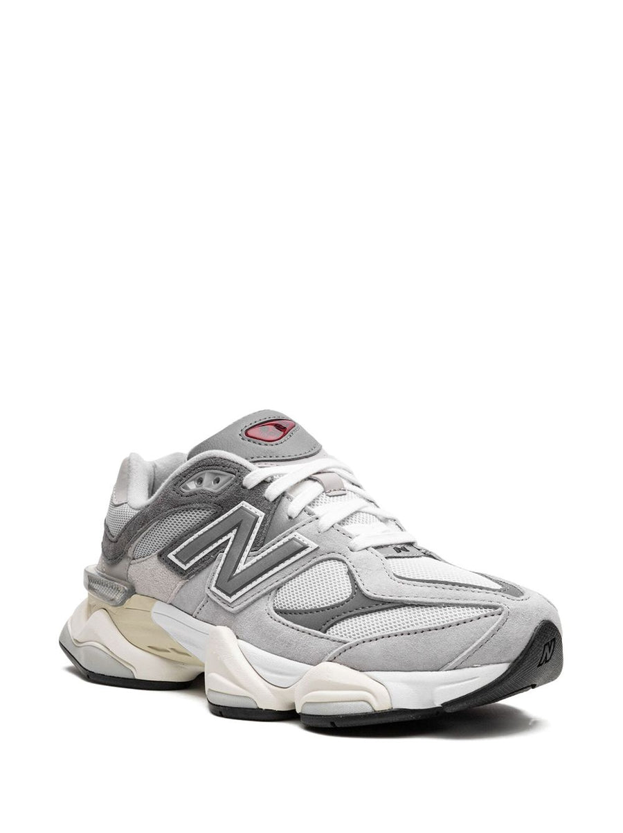 New Balance 9060 Sneakers Unisex Grey Mesh and Pig Leather Upper With ABZORB Cushioning For Street Style