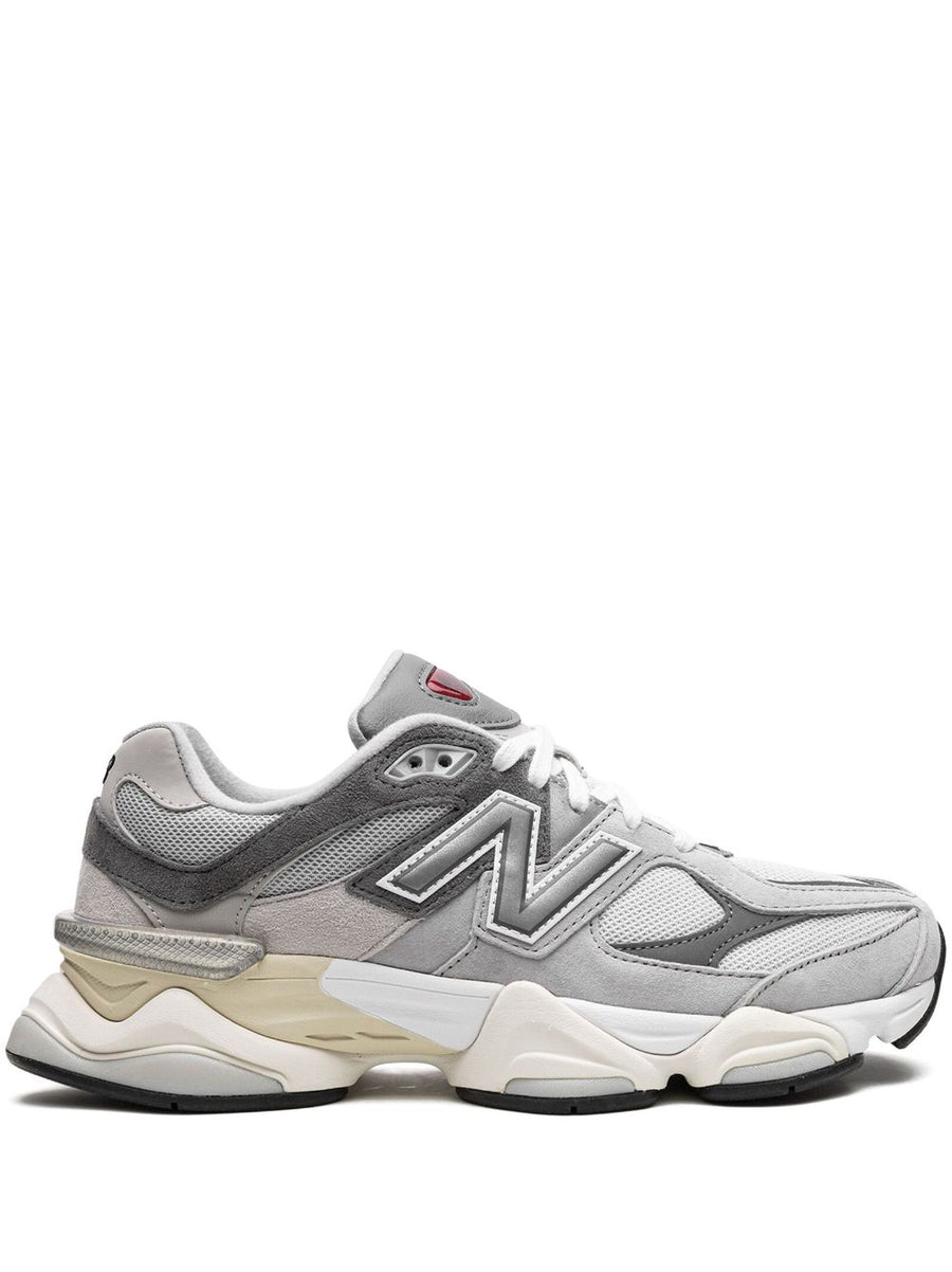 New Balance 9060 Sneakers Unisex Grey Mesh and Pig Leather Upper With ABZORB Cushioning For Street Style