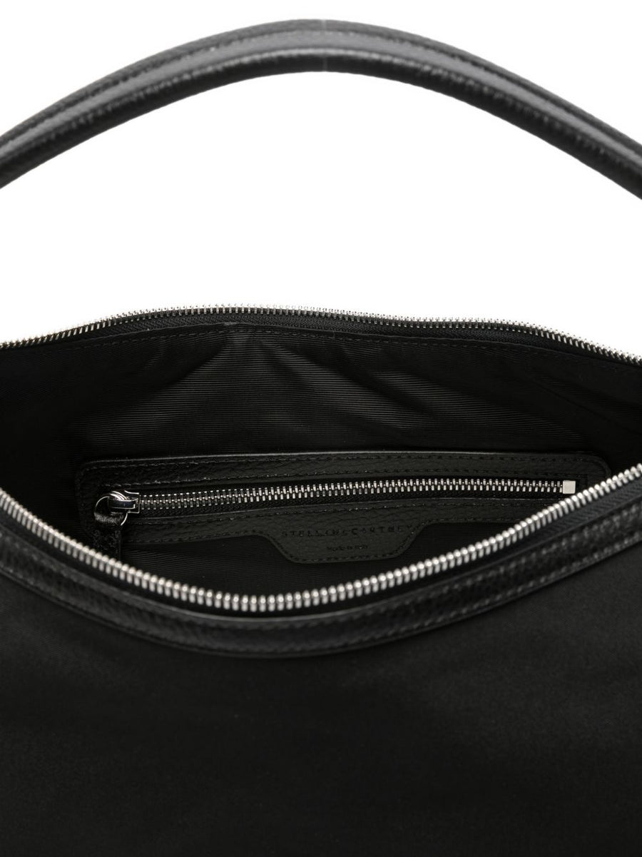 Stella McCartney Dartmoor Nylon Shoulder Bag Black Compact Versatile Everyday City Carry Women