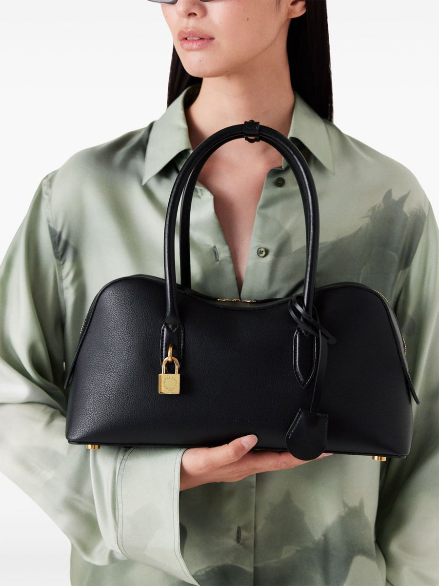 Stella McCartney Ryder Shoulder Bag Black Eco Hemp Blend Ultra Compact Versatile Everyday Luxury For Women
