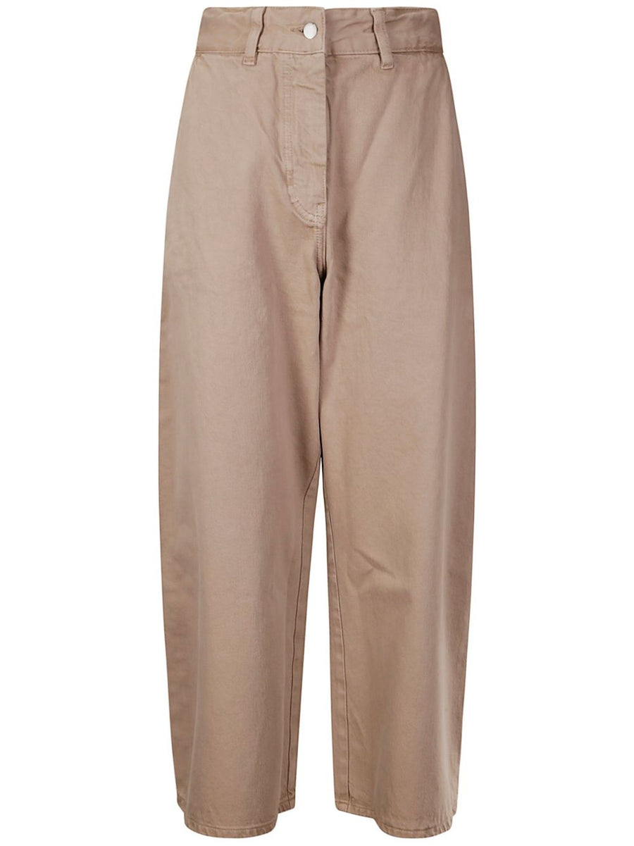 Studio Nicholson PRE Chalco Cropped Jeans For Women Hundred Percent Cotton Sand Beige