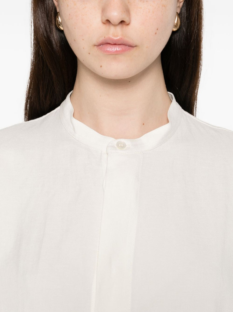 Studio Nicholson PRE Karst Linen Blend Shirt Luxurious Women Off White Relaxed Fit