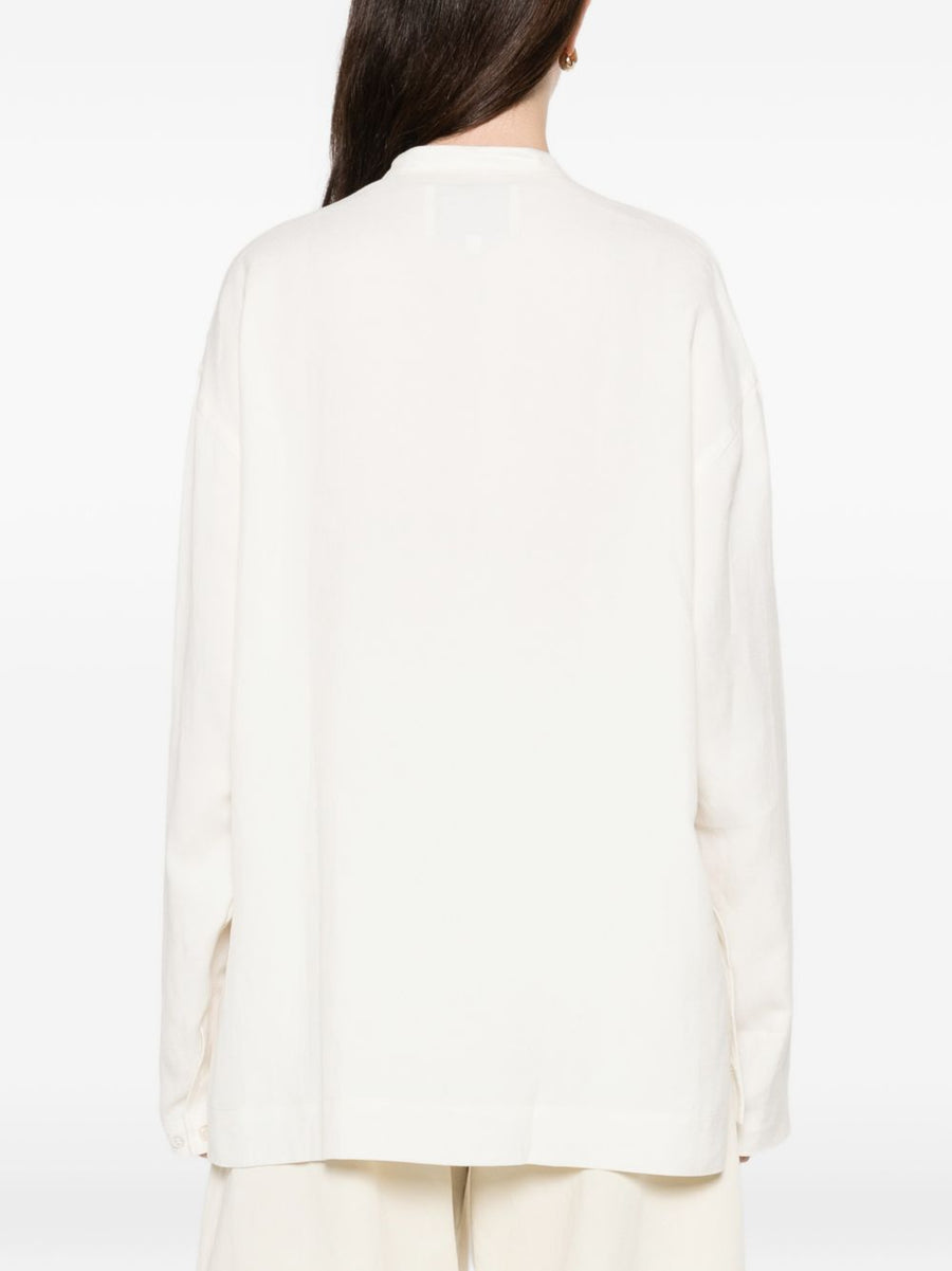 Studio Nicholson PRE Karst Linen Blend Shirt Luxurious Women Off White Relaxed Fit