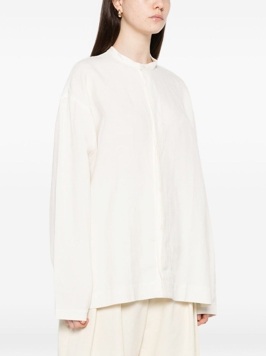 Studio Nicholson PRE Karst Linen Blend Shirt Luxurious Women Off White Relaxed Fit