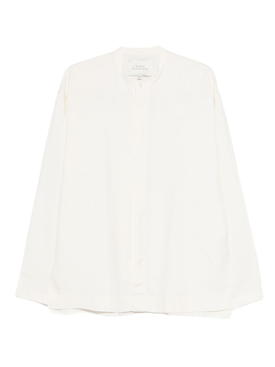 Studio Nicholson PRE Karst Linen Blend Shirt Luxurious Women Off White Relaxed Fit