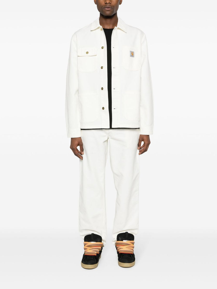 Carhartt WIP Organic Cotton Overshirt For Men Milk White Durable Layering Classic