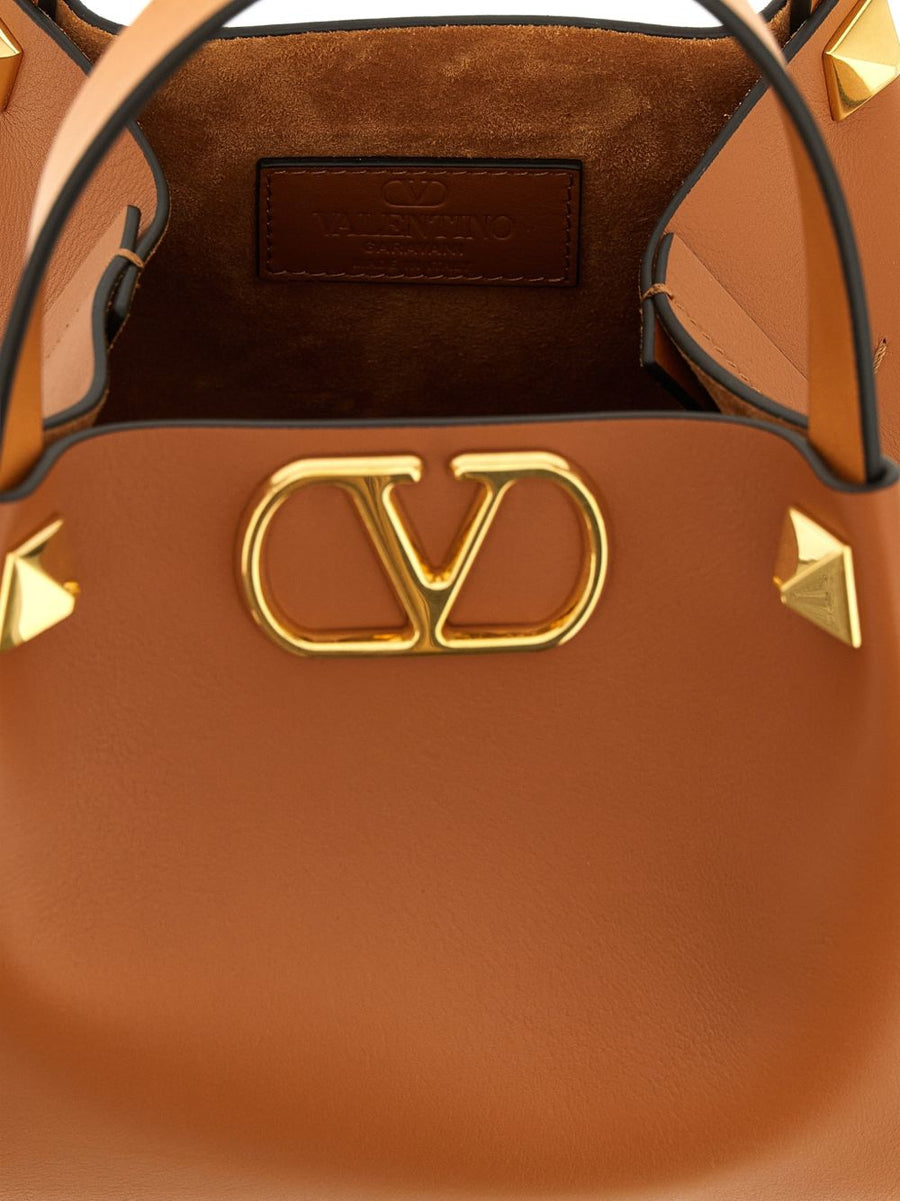 Valentino Garavani VLogo Embellished Leather Shopper Bag One Size For Women Luxury Everyday Carry