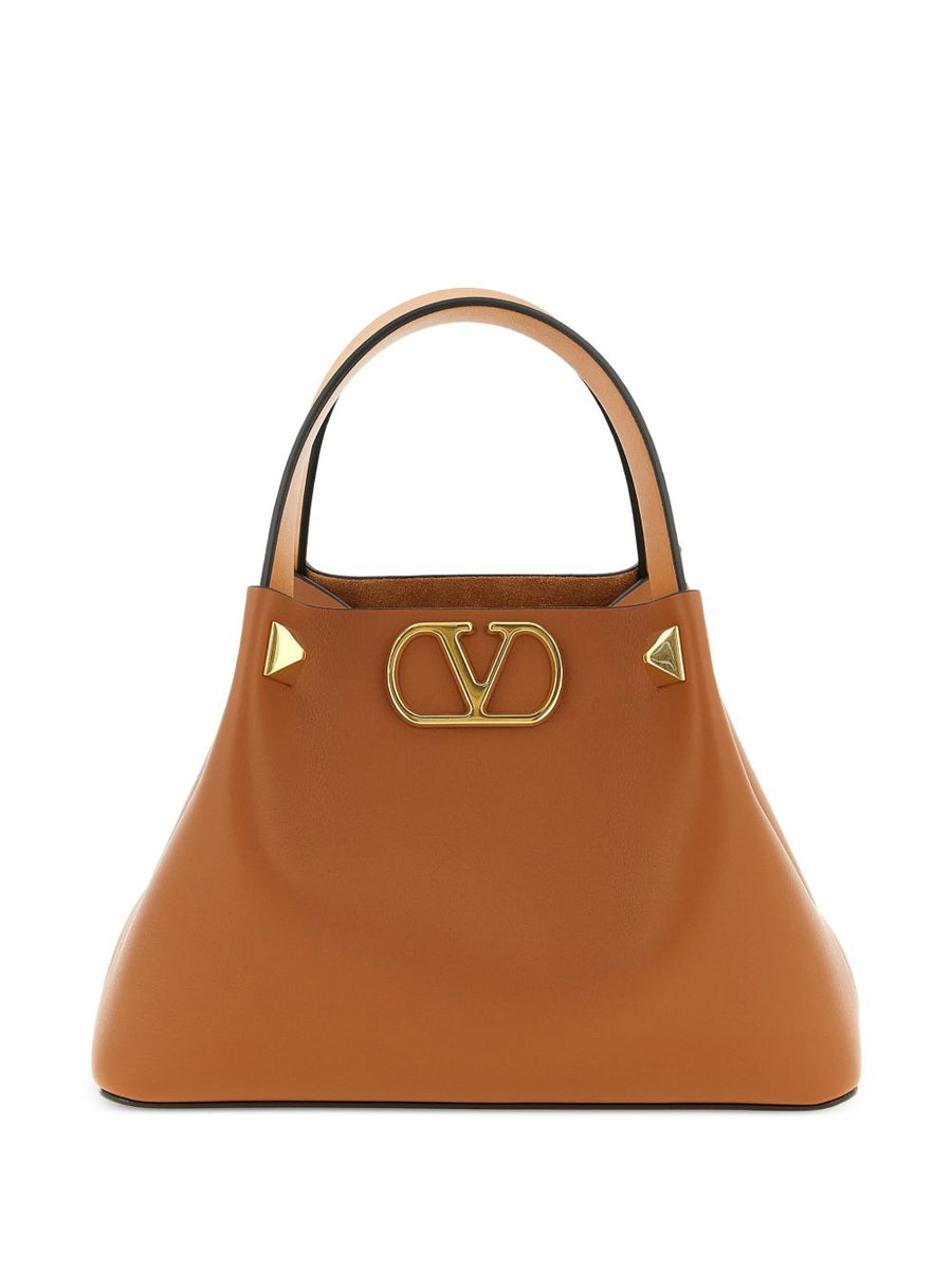 Valentino Garavani VLogo Embellished Leather Shopper Bag One Size For Women Luxury Everyday Carry