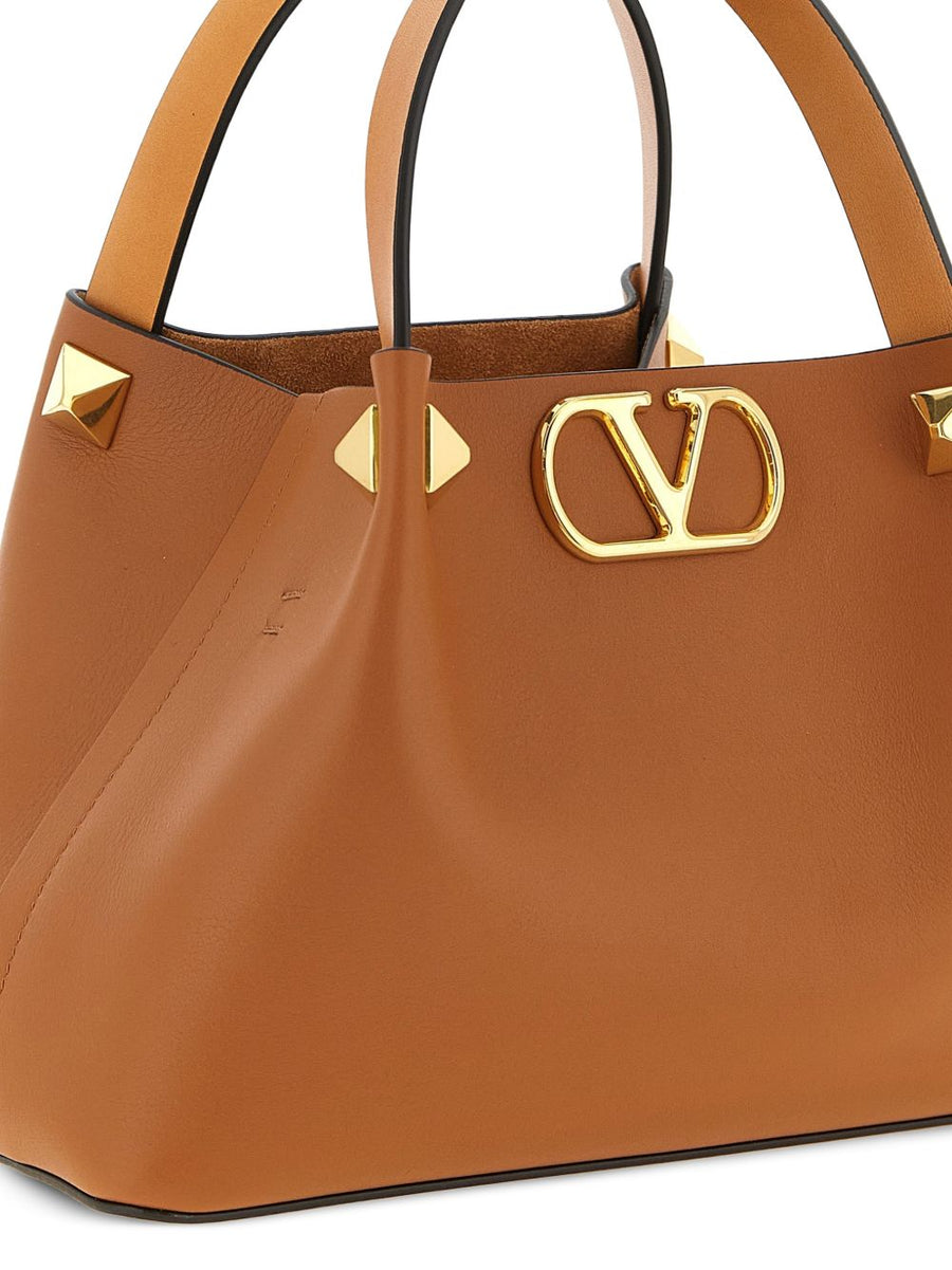 Valentino Garavani VLogo Embellished Leather Shopper Bag One Size For Women Luxury Everyday Carry