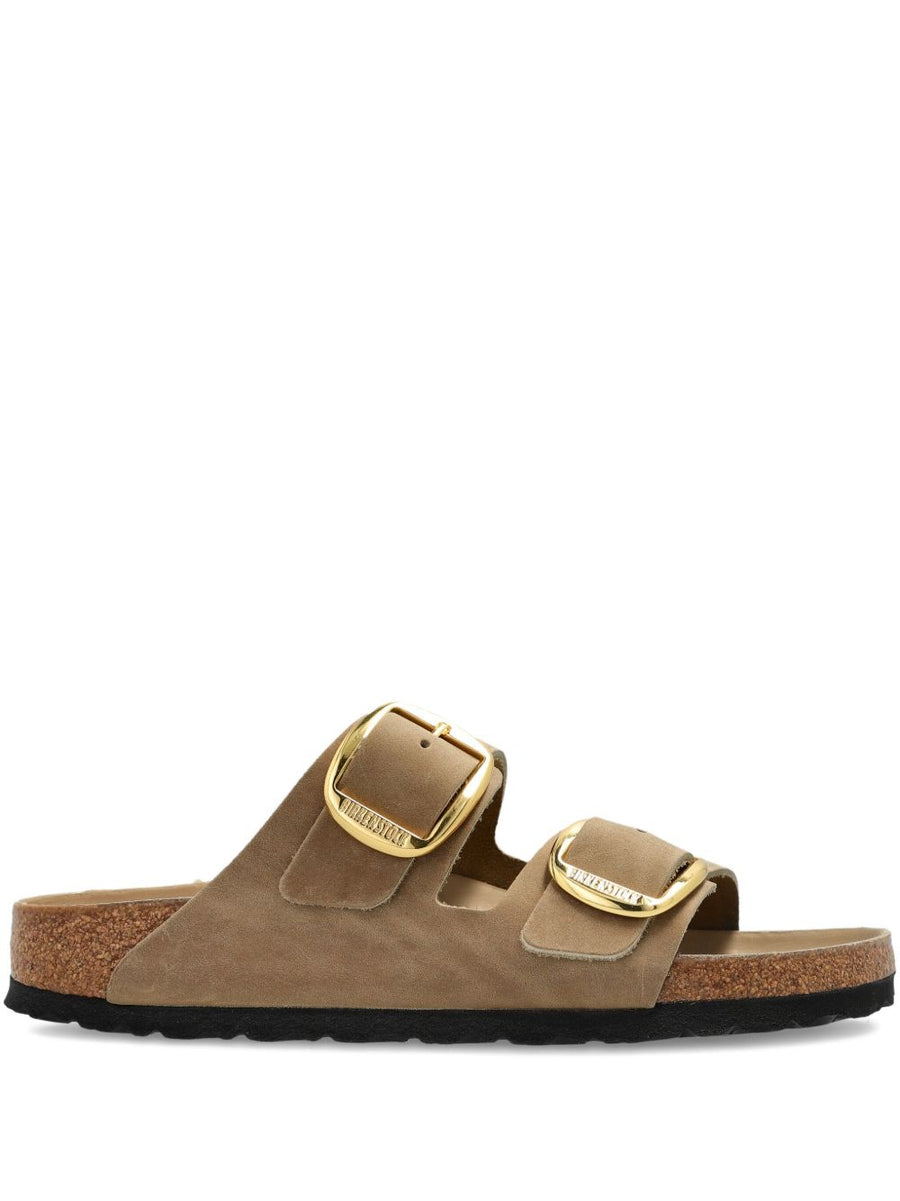 Birkenstock Arizona Sandals For Women Tobacco Brown Leather Two Straps Double Buckle With Cork Footbed Comfort