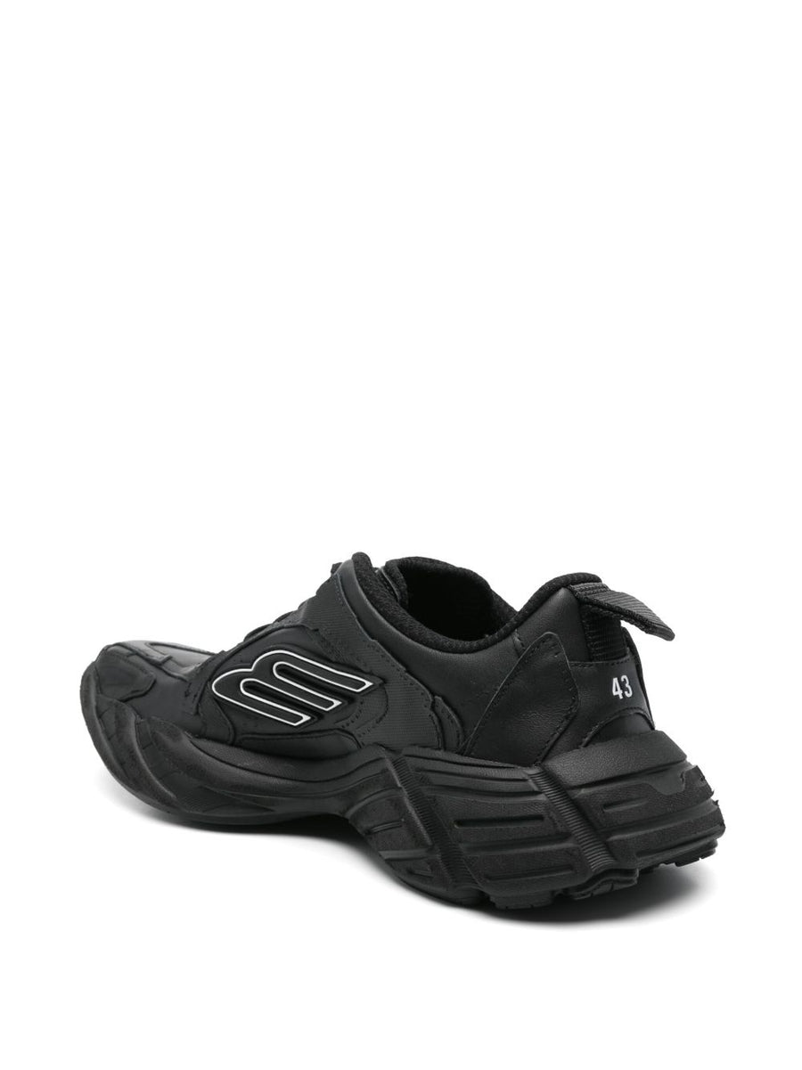 Balenciaga Monday Sneakers Black Leather Premium Comfort For City Living Men Daily Wear