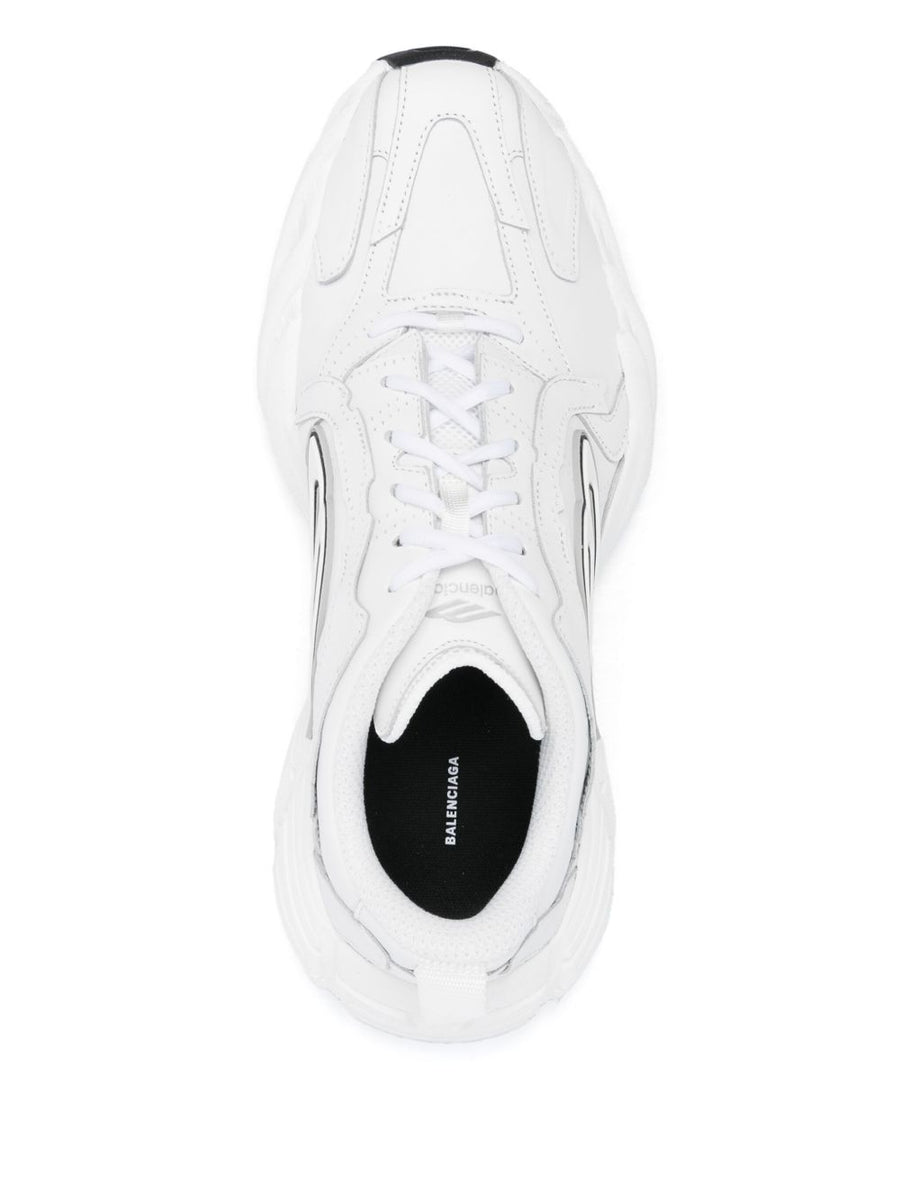 Balenciaga Monday Leather Sneakers For Men Premium Leather Blend Bold Chunky Sole Luxury