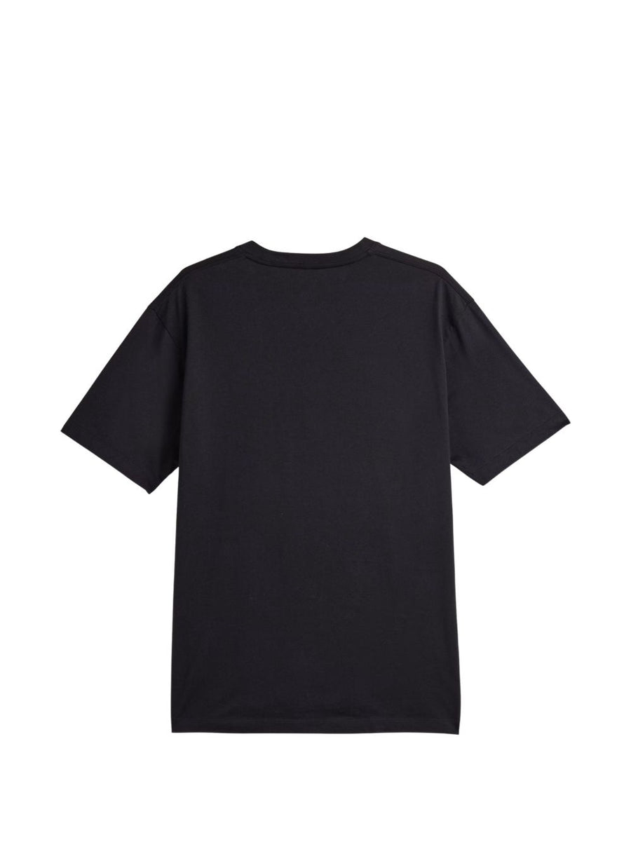 Y-3 Logo T Shirt For Men Black 100 Percent Cotton With Embroidered Logo Luxury Streetwear Essential