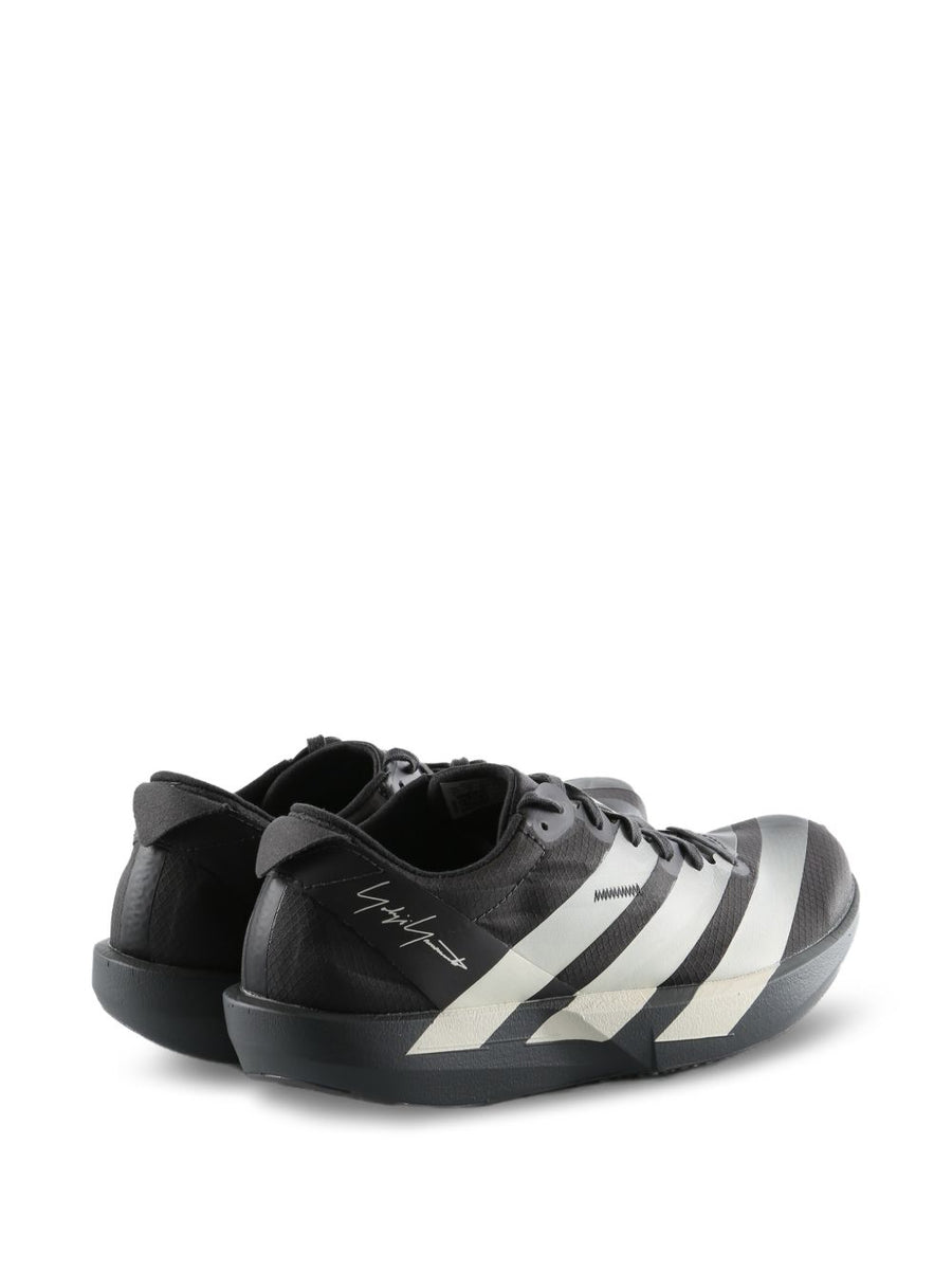 Y3 Adios 9 Sneakers Black White Stripes Signature Detail