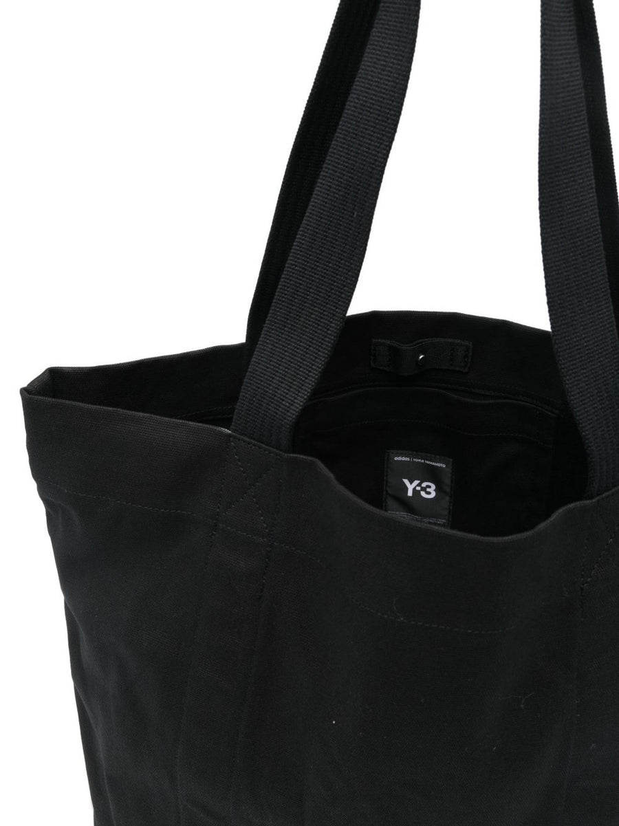 Y3 Canvas Tote Bag Luxury Shopper For Men With Internal Slip Pocket And Dust Bag