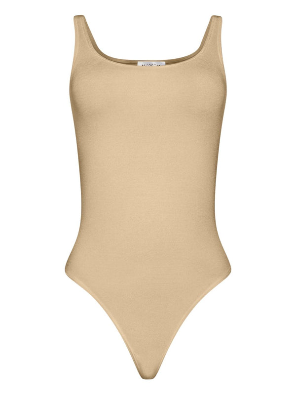 Wolford Jamaika Bodysuit Layering Base Layer For Women Sleeveless Nude Beige Polyamide Elastane