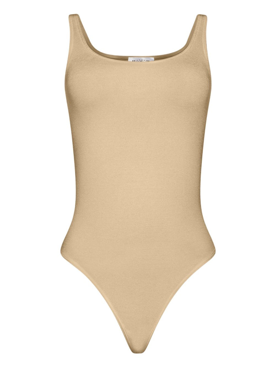 Wolford Jamaika Bodysuit Layering Base Layer For Women Sleeveless Nude Beige Polyamide Elastane