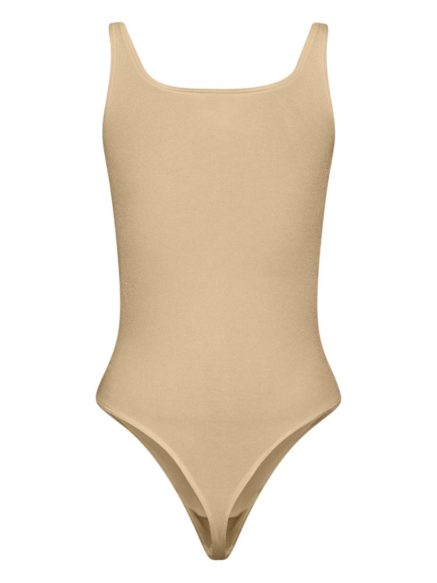 Wolford Jamaika Bodysuit Layering Base Layer For Women Sleeveless Nude Beige Polyamide Elastane