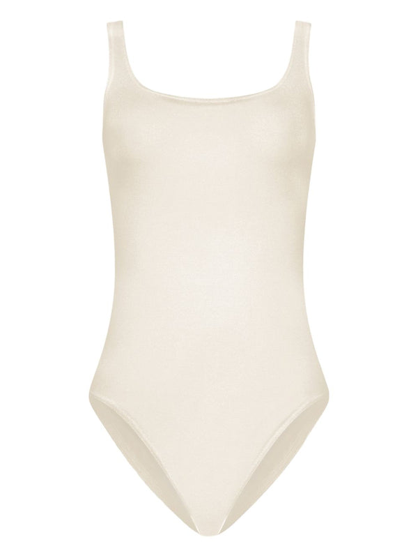 Wolford Jamaika Bodysuit White Modal Topwear For Women Breathable Lightweight Versatile Baselayer