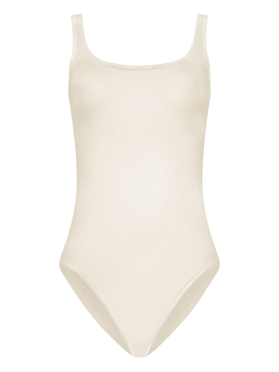 Wolford Jamaika Bodysuit White Modal Topwear For Women Breathable Lightweight Versatile Baselayer