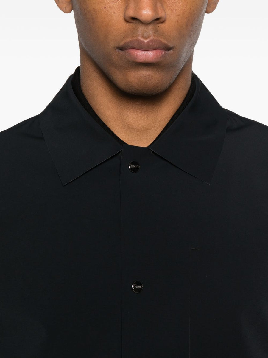 HERNO Nylon Overshirt for Men Lightweight Stretch Jacket And Shirt Hybrid Urban Travel Ready