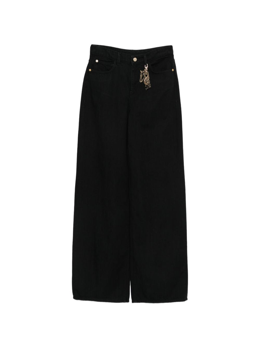 Emporio Armani Black Lyocell Cotton Denim Jeans For Women Premium Luxury Everyday Wear