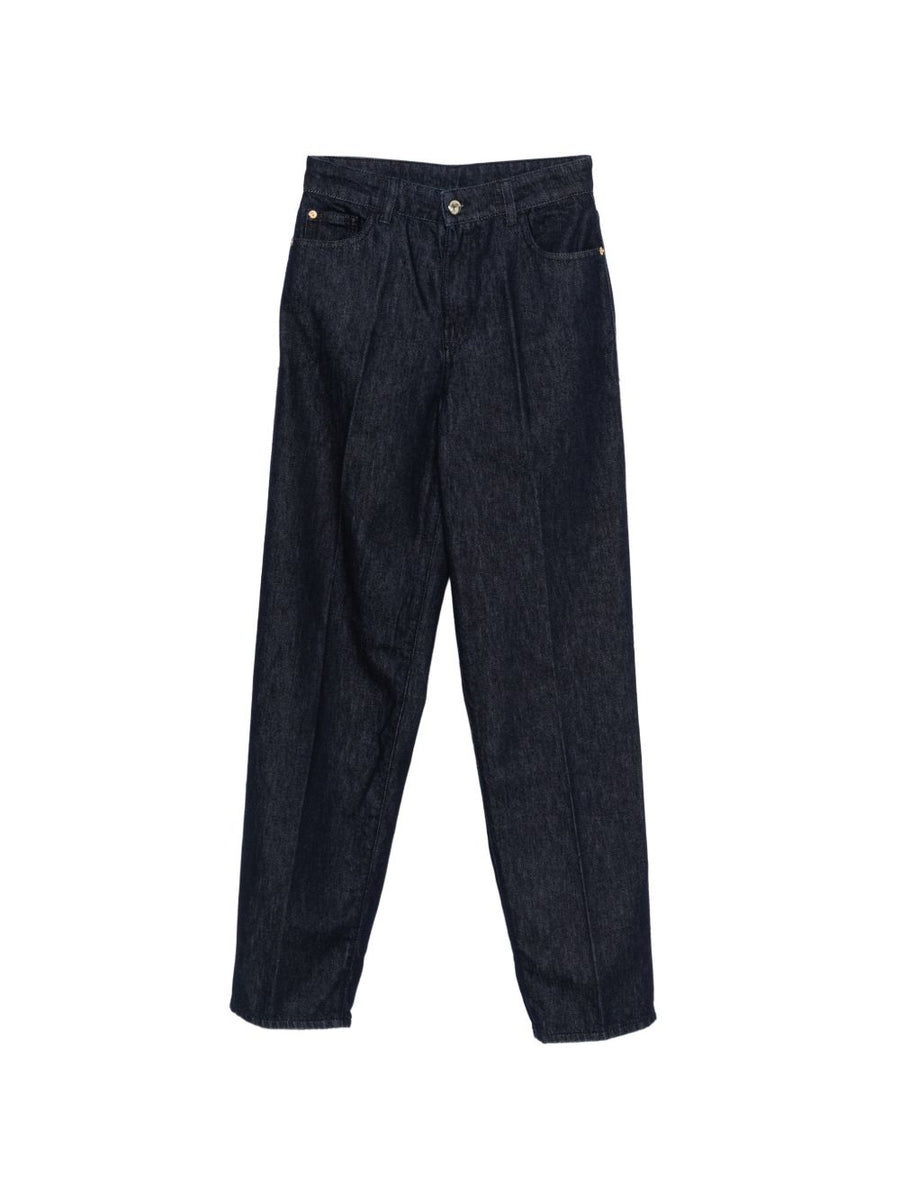 Emporio Armani Jeans For Women Navy Denim With Lyocell Blend Soft Comfort And Tailored Fit